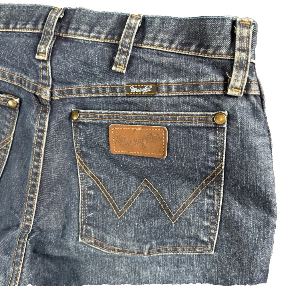 Wrangler Cowboy Cut Jeans Mens 33x30 Western Rodeo Denim Straight Blue Classic‎ - Picture 4 of 11